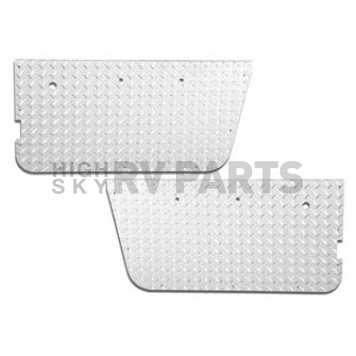 Warrior Products Door Panel Insert - Aluminum Silver For OEM Lower Half Door - 90755