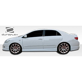 Extreme Dimensions Side Skirt - Primered Fiberglass Reinforced Plastic Black Set of 2 - 104504