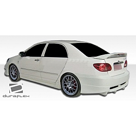 Extreme Dimensions Side Skirt - Primered Fiberglass Reinforced Plastic Black Set of 2 - 104507