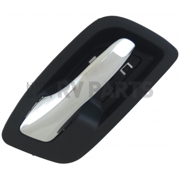 Help! By Dorman Interior Door Handle - Plastic Black Housing With Silver Lever Single - 93170-2
