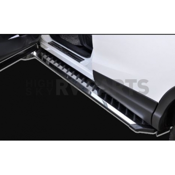 Romik USA Running Board Polished Steel Stationary - 34001418-1