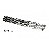 Paramount Automotive Bumper Grille Insert Vertical Overlay Polished Silver Aluminum - 381108
