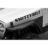 Smittybilt Fender Black Steel Powder Coated Set Of 2 - 76862