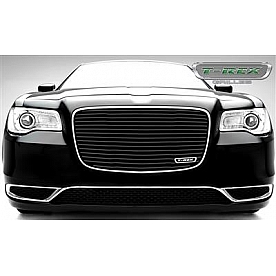 T-Rex Truck Products Grille Insert - Horizontal Bar Rectangular Black Powder Coated Aluminum - 6214361