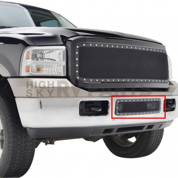 Paramount Automotive Bumper Grille Insert Mesh Powder Coated Black Stainless Steel - 460746-3