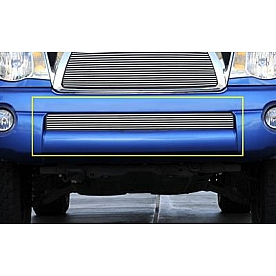 T-Rex Truck Products Bumper Grille Insert Horizontal Bar Polished Silver Billet Aluminum - 25895