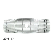 Paramount Automotive Grille Insert - Polished Aluminum 8 Millimeter Horizontal Style - 321117
