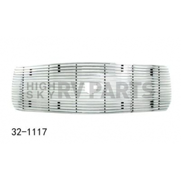 Paramount Automotive Grille Insert - Polished Aluminum 8 Millimeter Horizontal Style - 321117