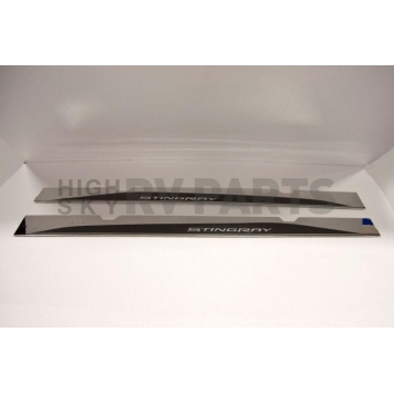 American Car Craft Side Skirt -  Stainless Steel With Carbon Fiber Overlay Black - 052049