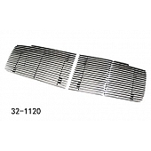 Paramount Automotive Grille Insert - Polished Aluminum 8 Millimeter Horizontal Style - 321120