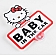 Nokya Decal - Hello Kitty Baby In Car Red/ White - SEIKT282