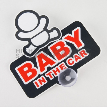 Nokya Decal - Baby In Car With Bouncing Baby Red/ White - SEIW472-1