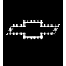 Trimbrite Decal - Chevy Bowtie - White - T9852