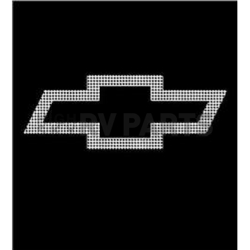 Trimbrite Decal - Chevy Bowtie - White - T9852