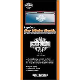 Chroma Graphics Window Graphics - 13 Inch x 10 Inch Harley Davidson Logo - 4311