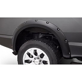 Bushwacker Fender Flare - Black Dura-Flex 2000 ABS Smooth Plastic Matte Set Of 2 - 7001702