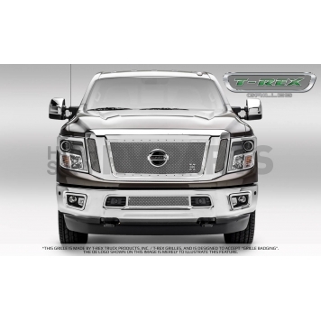 T-Rex Truck Products Grille Insert - Mesh Rectangular Polished Stainless Steel - 6717850-1