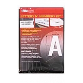 Trimbrite Body Graphics - Black - Letters And Numbers - T9421