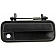 Help! By Dorman Exterior Door Handle - Plastic Black Single - 77374