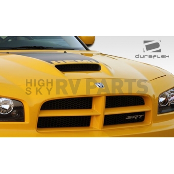 Extreme Dimensions Hood - Primered Fiberglass Black - 104773-4