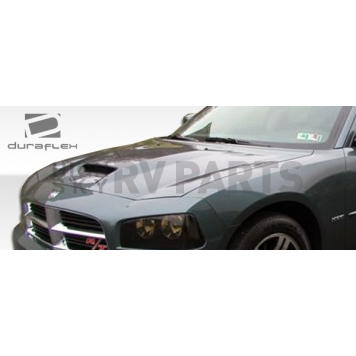 Extreme Dimensions Hood - Primered Fiberglass Black - 104773-6