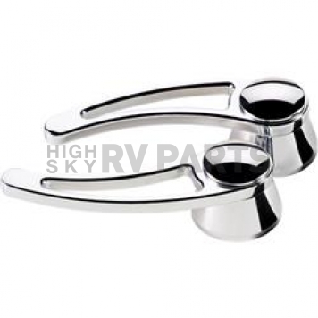 Billet Specialties Interior Door Handle - Ball Milled Polished Silver Single - 45520