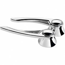 Billet Specialties Interior Door Handle - Ball Milled Polished Silver Single - 45525