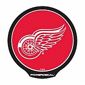 POWERDECAL Decal - Detroit Red Wings Logo Black Plastic 4-1/2 Inch - PWR7801