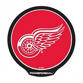 POWERDECAL Decal - Detroit Red Wings Logo Black Plastic 4-1/2 Inch - PWR7801
