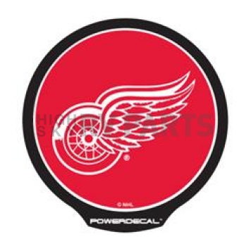 POWERDECAL Decal - Detroit Red Wings Logo Black Plastic 4-1/2 Inch - PWR7801