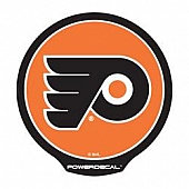 POWERDECAL Decal - Philadelphia Flyers Logo Black Plastic 4-1/2 Inch - PWR7401