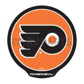 POWERDECAL Decal - Philadelphia Flyers Logo Black Plastic 4-1/2 Inch - PWR7401