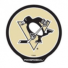 POWERDECAL Decal - Pittsburgh Penguins Logo Black Plastic 4-1/2 Inch - PWR7201