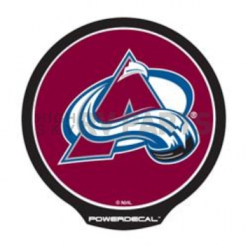 POWERDECAL Decal - Colorado Avalanche Logo Black Plastic 4-1/2 Inch - PWR6901