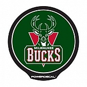 POWERDECAL Decal - Milwaukee Bucks Logo Black Plastic 4-1/2 Inch - PWR70001