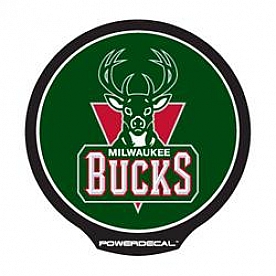 POWERDECAL Decal - Milwaukee Bucks Logo Black Plastic 4-1/2 Inch - PWR70001