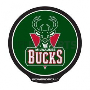 POWERDECAL Decal - Milwaukee Bucks Logo Black Plastic 4-1/2 Inch - PWR70001