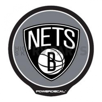 POWERDECAL Decal - Brooklyn Nets Plastic 4-1/2 Inch - PWR67001