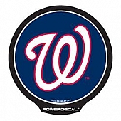 POWERDECAL Decal - Washington Nationals Logo Black Plastic 4-1/2 Inch - PWR5701