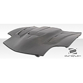 Extreme Dimensions Hood - Primered Fiberglass Black - 106139