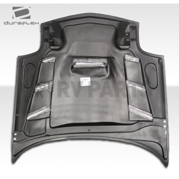 Extreme Dimensions Hood - Primered Fiberglass Black - 106139-1