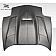 Extreme Dimensions Hood - Primered Fiberglass Black - 106139