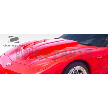 Extreme Dimensions Hood - Primered Fiberglass Black - 106139-7