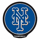POWERDECAL Decal - New York Mets Logo Black Plastic 4-1/2 Inch - PWR5801