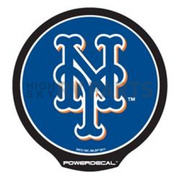 POWERDECAL Decal - New York Mets Logo Black Plastic 4-1/2 Inch - PWR5801