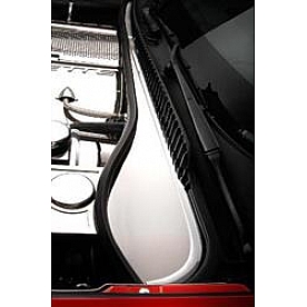 American Car Craft Cowl Cover - Silver Polished Stainless Steel Set Of 2 - 033012