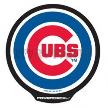 POWERDECAL Decal - Chicago Cubs Logo Black Plastic 4-1/2 Inch - PWR5301