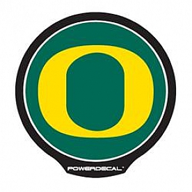 POWERDECAL Decal - University Of Oregon Logo Black Plastic 4-1/2 Inch - PWR510101