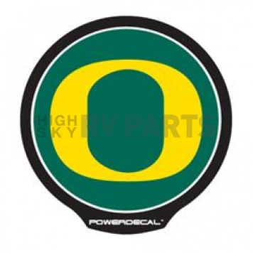 POWERDECAL Decal - University Of Oregon Logo Black Plastic 4-1/2 Inch - PWR510101
