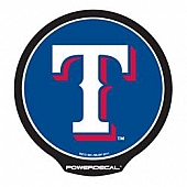 POWERDECAL Decal - Texas Rangers Logo Black Plastic 4-1/2 Inch - PWR5001